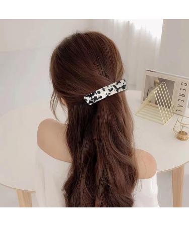 Large Hair Clips for Women Girls French Barrette Hair Ponytail Clip for Teen Girl Elegant Hair Clip Clamps Nonslip Hair Accessories for Women Girls Black Headpiece Hairpin - Buy Online on GoSupps.com