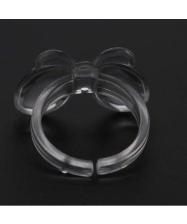 Beautiful Nail Display Ring Nail Chart Woman for Beauty Salon Manicure Store Personal Use Butterfly transparent