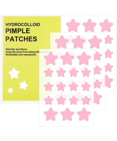 Heyu-Lotus 54 Patches Star Pimple Patches Starface Pimple Patches Spot Patches Cute Star Shape for Face Zit Patch Acne Dots 15mm & 10mm