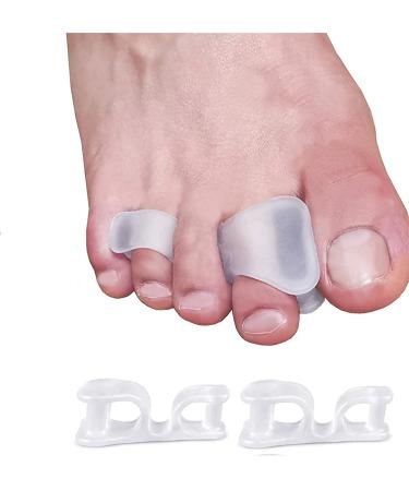 Gel-toe separators toes separator correction 4-pack toe spreader toe correction for men and women bales hammer toe overlapping toes claw tissue relieve foot pain
