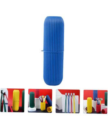 Minkissy Toothbrush Covers 8 Pack Blue Plastic for Sensitive Gums Travel & Whitening | Ideal Cleaning Solution for Households - Buy Online on GoSupps.com