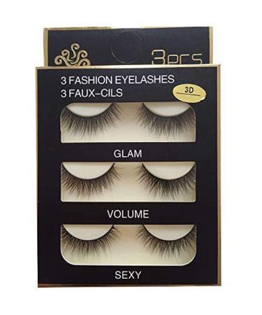 Imported Korea Fiber Faux Mink False Eye lashes Handmade Reusable Long Cross Volume Dramatic Lashes Natural Look Makeup Thick Black Fake EyeLashes EL-03