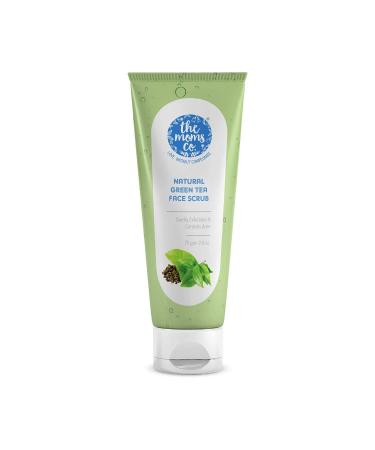 Natural Green Tea Face Scrub for Acne | Exfoliating with Tagua Nut & Black Sand | Vitamin C Enriched | All Skin Types (75g - Buy Online on GoSupps.com