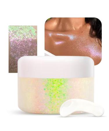 Glitter-gel glitter make-up face hair body glitter mermaid sequin sparkling sparkling for face hair lips nails make up cosmetics festival 02