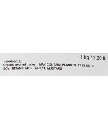 Yupik Organic Pearl Barley 1 kg 6 Count Non-GMO Kosher Vegan Hulled Grains Salt-Free Oil-Free Source of Fiber Ideal for Cooking & Baking 6 kg - Buy Online on GoSupps.com