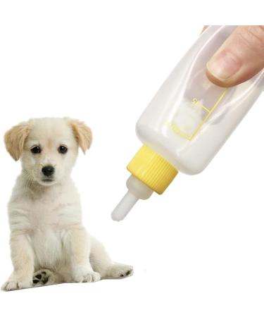 7 Pcs Cat Nursing Bottle 60ml Pet Feeding Bottle with Replacement Nipples and Cleaning Brushes for Pet Puppy Cat Kitten Rabbit - Buy Online on GoSupps.com