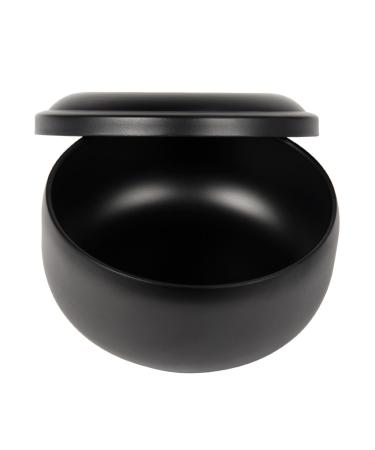Perfeclan shaving bowl peel made of stainless steel shaving foam shell with lid shaving soap cup a shaving cup for the hairdresser for the grandfather yellow