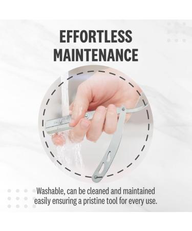 Professional Straight Edge Barber Razor Knife for Men - Stainless Steel Safety Razor - Perfect for Smooth Shaving (Grey - Buy Online on GoSupps.com