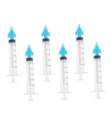 GRADENEVE 6Pcs Ear Cleaning Syringe with Flared Head for Safe Ear Wax Removal Material at Home and Salon Use