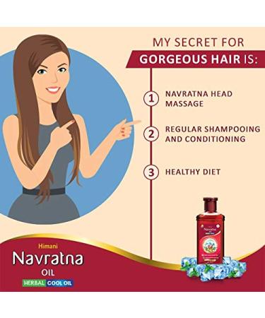 Emami Himani Navratna Ayurvedic Herbal Hair Oil 500ml - Best Cooling Formula for Healthy Hair - Buy Online on GoSupps.com