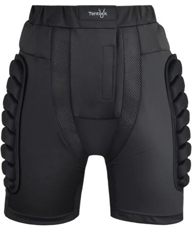 Shop Tentock Protective Pants - Padded Protector Shorts for Skiing Skating & Cycling - Drop Resistance & EVA Pad - 3XL Black - Buy Online on GoSupps.com