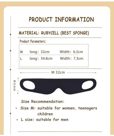 RUBIXIAN Ultra-Light Sleep Mask for Travel, Yoga, and Nap - Soft & Comfortable Eye Mask with Storage Bag (M Blue) - Buy Online on GoSupps.com