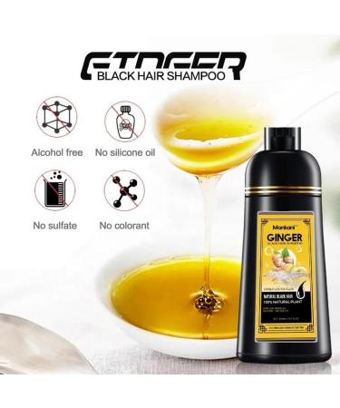 Premium Ginger Black Hair Shampoo - 14.2 fl oz | Longer-Lasting Color & Natural Plant Extracts | International Shipping Available - Buy Online on GoSupps.com