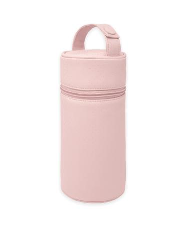 Duffi baby thermal bottle holder made of synthetic leather cold cold isothermal bag for bottles or thermal bottle with zip and handle easy cleaning pink circles 0832-06 - Buy Online on GoSupps.com