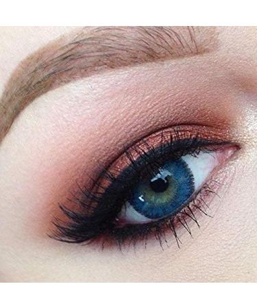 Pure Blue Colored Annual Contact Lenses - Pack of 2 (Brown Blue Green Gray Turquoise) - Comfortable & Prescription-Free with Storage Box - Buy Online on GoSupps.com