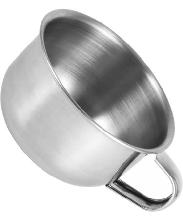 Premium 5-Hour Stainless Steel Shaving Bowl Cup - Ideal for Foam & Soap | International Shipping - Buy Online on GoSupps.com