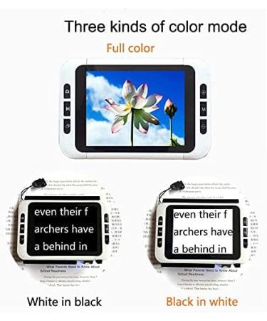 GKPLY LCD Portable Video Digital Magnifier 3.5 Inches Electronic Reading Aid for Visually Impaired Elderly Portable Digital Magnifier Electronic Low Vision Aids with Retractable Bracket. - Buy Online on GoSupps.com