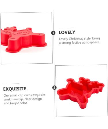 PRETYZOOM Small Cake Mold 6 pcs Biscuit Mould Christmas Making Mold Molds DIY Themed Cake Baking Cartoon Dessert Adorable 17.6X14.5X3CMx3pcs As Shownx3pcs - Buy Online on GoSupps.com