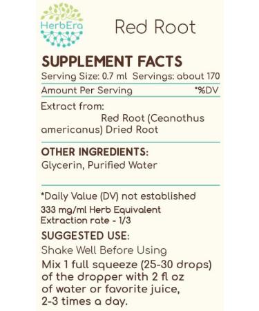 Red Root B120 Alcohol-Free Herbal Extract Tincture | Super-Concentrated 4 fl oz | New Jersey Tea Ceanothus Americanus | Pack of 1 - Buy Online on GoSupps.com