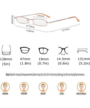 NYASAA Mini Compact Reading Glasses for Women - Portable Blue Light Blocking Pocket Readers 2.00x Gold | Shop Now - Buy Online on GoSupps.com