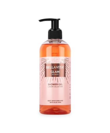 Be'lla Vi'ta Luxury Glam Woman Body Wash Refreshing Shower Gel for Deep Cleansing Hydrating Moisturising Softer & Smoother Skin with Aloe Vera 500 ml