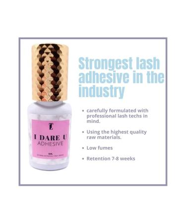 I Dare You Eyelash Extension Glue | Fast Drying 05-1 Sec Adhesive | 8 Weeks Retention | Strong Lash Glue (5ml) for Eyelash Extensions - Buy Online on GoSupps.com