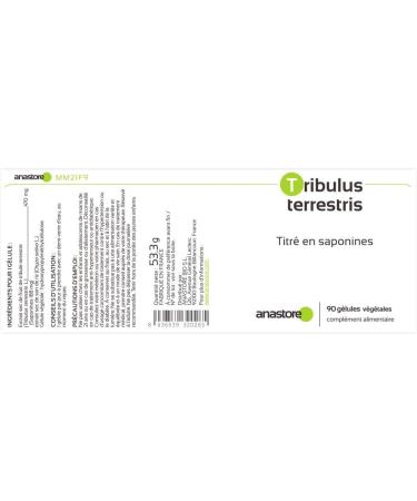 Tribulus Terrestris * 470 mg / 90 Vegetable Capsules - 40% Minimum Title in Saponins - Buy Online on GoSupps.com