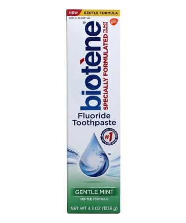 Biotene Gentle Mint Fluoride Toothpaste 4.3 oz - Moisturizing Formula - Buy Online on GoSupps.com