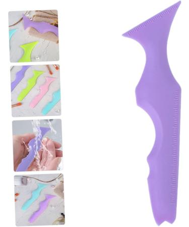 FOMIYES 2pcs Silicone Beauty Ruler Eyeshadow Nose Brush Mascara Girl Makeup Tools Travel With Wings Wash Bag 15X4.15CMx2pcs Violetx2pcs - Buy Online on GoSupps.com