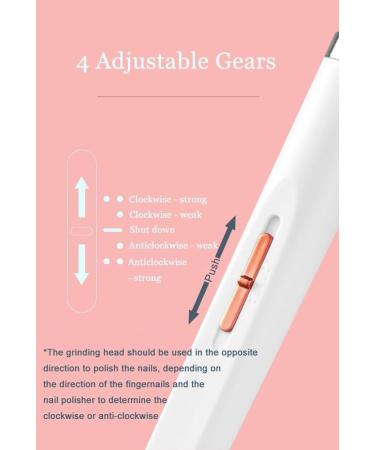 ThreeH Electric Nail File Portable Nail Drill for Acrylic Gel Nails Manicure Pedicure Nail Set Polishing Shape Tools Salon Home Use White - Buy Online on GoSupps.com