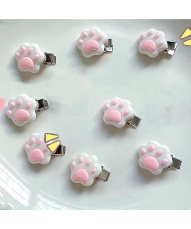 xbiez Chic Hair Clip Mini Cat Paw Shape Hairpin for Ponytail Bangs Dopamine Look Style Hairpins for Teenagers Children 1 pair - Buy Online on GoSupps.com