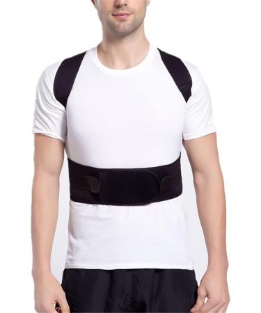 DFHBFG Adjustable Posture Corrector & Shoulder Back Support Belt - Neoprene Brace for Men & Women | M Code - Buy Online on GoSupps.com