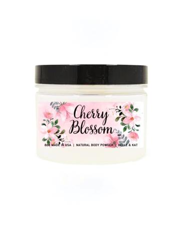 Cherry Blossom Scented Body Powder for Men & Women Perfume Dusting Powder Bath Powder with Fragrance & Essential Oils Talc Free 8oz Container Made in USA Cherry Blossom (Body Powder)