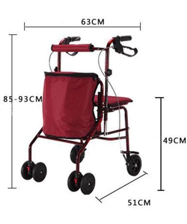 The Old Man can Push The seat Pull The Shopping cart Four Rounds Buy The Vegetable cart The Scooter Folding Suitable for The Elderly use - Buy Online on GoSupps.com