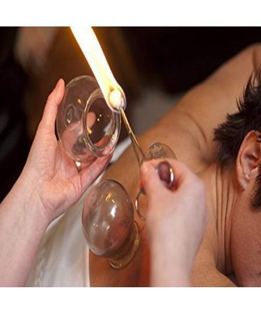 YLYP Glass Fire Cupping Set - 24 Muscle Pain Relief Cups for Body Massage Therapy - Buy Online on GoSupps.com
