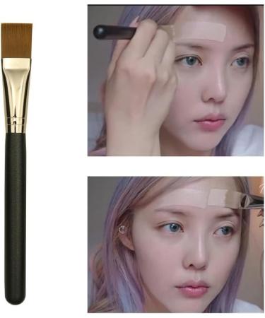 Flat Square Foundation Brush Soft Hair Concealer Brush BB Cream Blender Face Mask Paint Brush Women Beauty Skin Care Makeup Tool Black - Buy Online on GoSupps.com