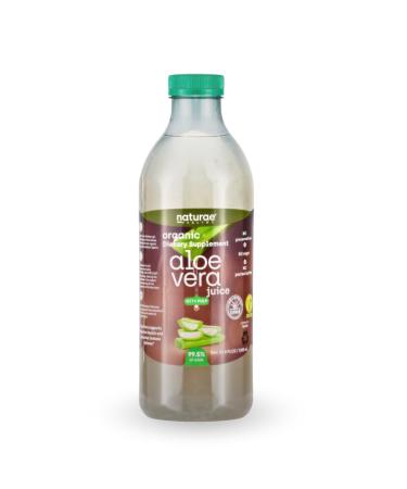 Naturae Healthy Aloe Vera Juice with Pulp Organic & Cold-Processed Supports Stomach Acidity Regulation and Overall Digestive Wellness - 33.8 fl oz 1 Unit