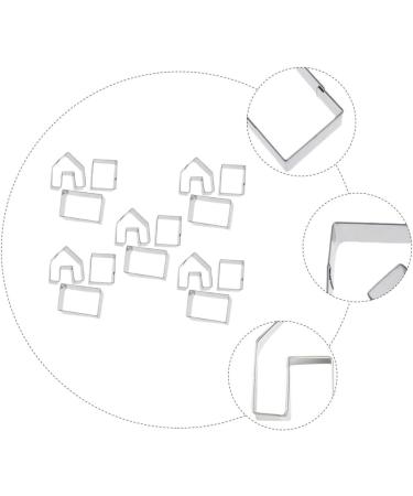HOMSFOU 5 House Mold Christmas Pastry Mold Holiday Donut Gingerbread House Metal Fondant House Biscuit Sandwich Cutters Cake Stainless Steel Child Cookie 4.5X4CM Silver - Buy Online on GoSupps.com