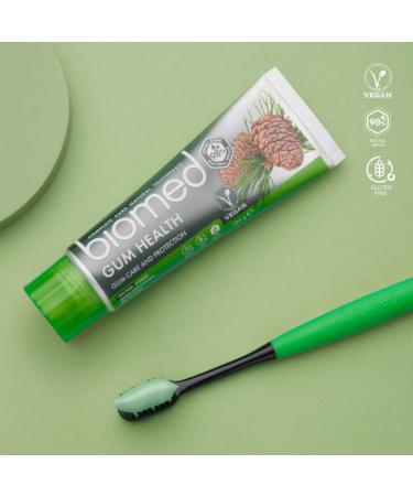 Biomed Gum Health Natural Toothpaste | Strengthens & Protects Gums | Vegan Formula with Essential Oils | SLS Free | 100g (Pack of 1) - Buy Online on GoSupps.com