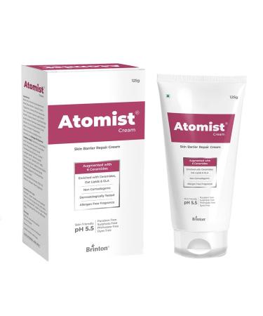 Brinton Atomist Skin Barrier Repair Cream 125 gm | Enriched with Ceramides Oats Lipids & GLA