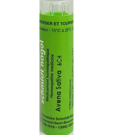 Avena Sativa 6CH Homeopathy Medicine Schmidt-Nagel Canada (Homeodel) 90 pellets/granules