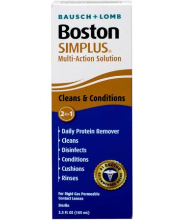 Bausch & Lomb Boston Simplus Multi Action Solution | 3.5 oz | Daily Protein Remover | International Shipping Available - Buy Online on GoSupps.com