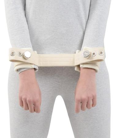 Standing Hands and Feet Magnetic Lock Belt Set - Safe Psychiatric Restraint for Adults | Health Care Solution (White - Buy Online on GoSupps.com