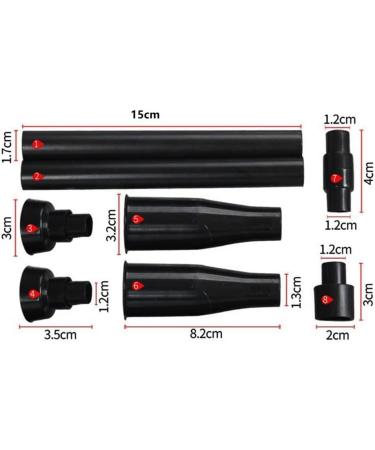 FUBESK 8pcs Plastic Garden Fountain Pump Waterfall Head Set Black Home Multi-functional Garden Fountain Plastic Nozzle Head - Buy Online on GoSupps.com