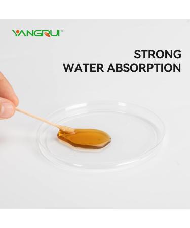 YANGRUI Cotton Swab 375 Count Wooden Stick BPA Free Eco-friendly Double Round Ear Swabs - Pack of 1 - Buy Online on GoSupps.com