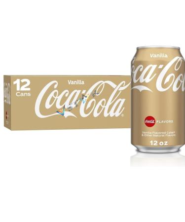 Coca Cola Cherry Cherry Vanilla & Vanilla Cans 355ml - Classic Refreshment Enhanced Taste (Coco Cola Vanilla Can - 355ml 12 Cans (Full Box)) 12 Cans (Full Box) Coco Cola Vanilla Can - 355ml