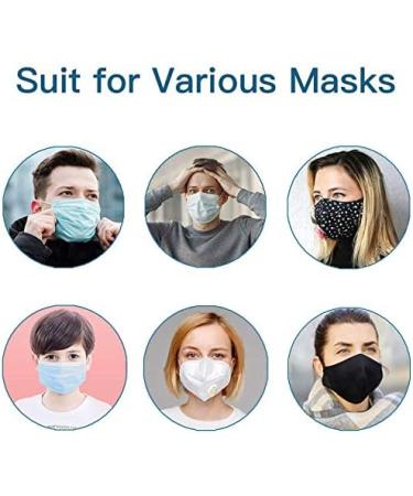 ITemporia Adjustable Mask Strap Holder - Elastic Mask Extension Hooks (6 Pieces: 3 Black + 3 White) for Comfortable Fit | International Shipping Available - Buy Online on GoSupps.com