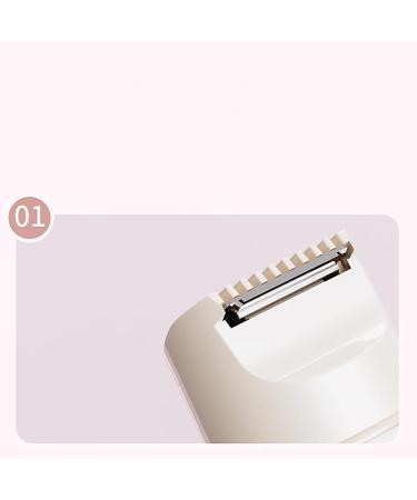 Qfdiwr Bikini Trimmer for Women 2in1 Womens Shaver Pubic Hair Trimmer Facial Hair Electric Shaver Leg and Body Care Product Pink - Buy Online on GoSupps.com