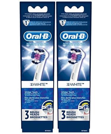 Oral B Pro White Electric Toothbrush Replacement Brush Heads - 3 ct - 2 pk