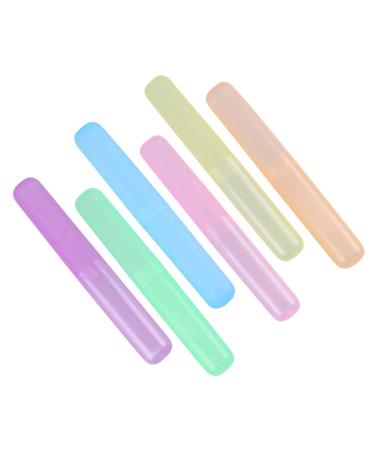 Sewoart 6 pieces of portable toothbrush case Business toothpaste container Business toothbrushes Organizer toothbrushes travel case toothpaste case toothpaste holder toothbrushes travel containers